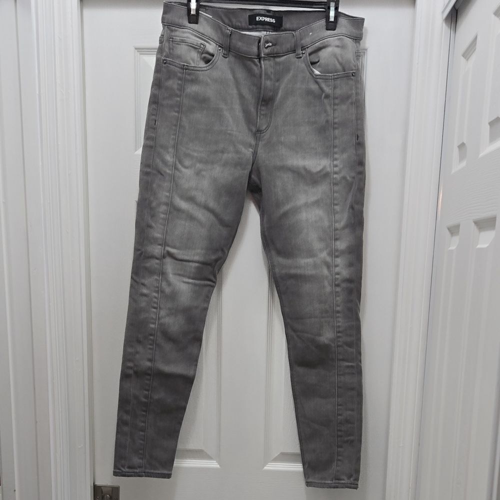 Express Charcoal Denim Pants